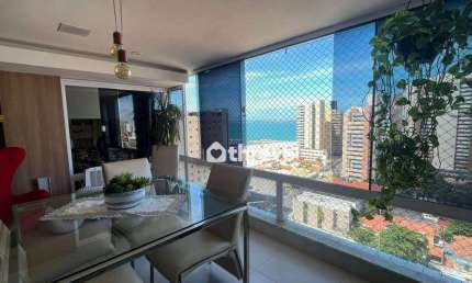 Apartamento com 4 dormitórios à venda, 180 m² por R$ 929.000,00 - Praia de Iracema - Fortaleza/CE