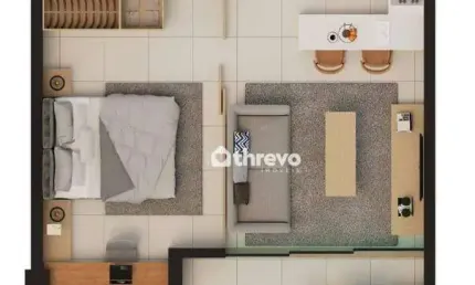 Apartamento com 1 dormitório à venda, 40 m² por r$ 596.000,00 - meireles - fortaleza/ce