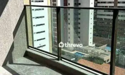 Apartamento com 1 dormitório à venda, 40 m² por r$ 430.000 - meireles - fortaleza/ce