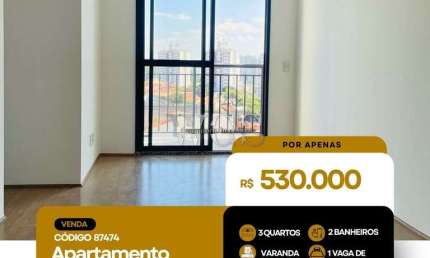 Apartamento à venda de 3 dormitórios em Interlagos - Zona Sul - SP
