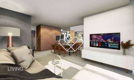 Espaçoso Apartamento de 96,99m² com 3 Dormitórios e Suíte no Dom Residence