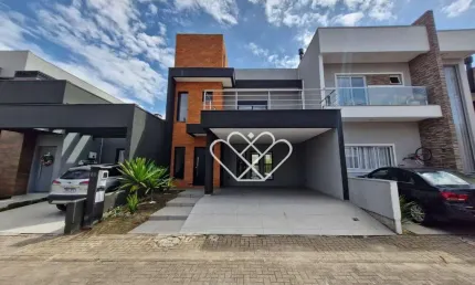 Casa moderna com suíte, sacada e 2 vagas no condomínio Vale dos Lírios em Gravataí