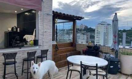 Cobertura 3 quartos com área gourmet à venda no Salgado Filho