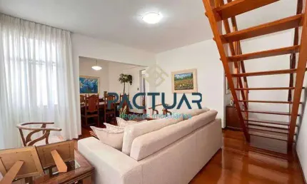 Cobertura à venda, 4 quartos, 2 suítes, 2 vagas, buritis - belo horizonte/mg