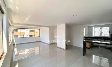 Apartamento um por andar com 3 dormitórios à venda, 116 m² por R$ 1.330.000 - Castelo - Belo Horizonte/MG