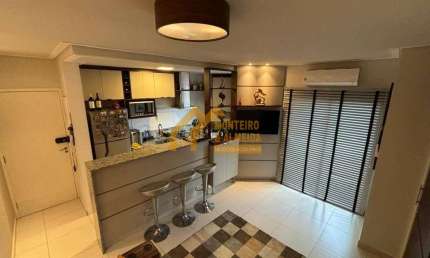 Apartamento mobiliado 8° andar no Edifício Vitória em Itapetininga/SP