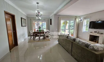 'Casa de Alto Padrão em Louveira: 3 Suítes, Área Gourmet e Vista Deslumbrante!'