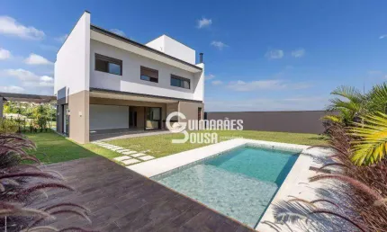 Sobrado Moderno à Venda em Vinhedo – 3 Suítes, Piscina, Home Theater e Espaço Gourmet em Condomínio