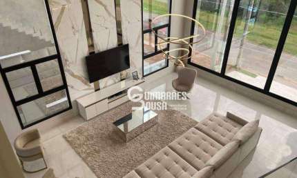 Casa Incrível em Condomínio Fechado – 4 Suítes, Planejados, Solar e Ar Condicionado, Condomínio Santa Isabel – Louveira/SP