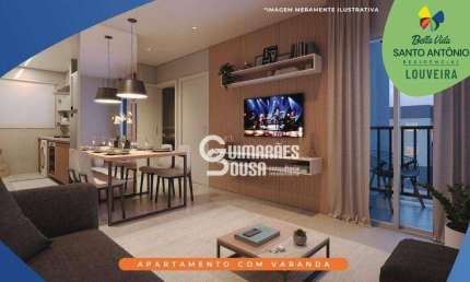 Apartamento com 2 dormitórios à venda, 48 m² por R$ 300.000 - Santo Antônio - Louveira/SP