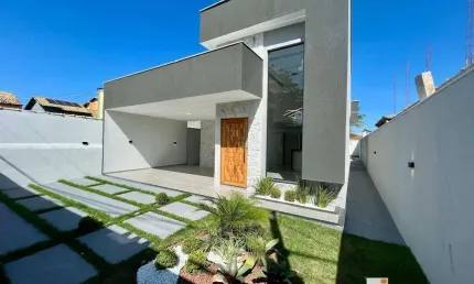 Excelente casa alto padrão 3 Quartos (1 suíte) com piscina e churrasqueira no Jd. Atlântico Oeste