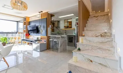 Cobertura pronta para morar com 3 quartos 1 suíte 2 vagas á venda