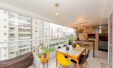 Apê pronto à venda com 4 quartos 3 suítes ensolarado com sacada gourmet 2 vagas