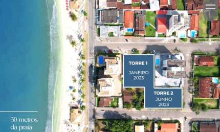 Apto  em obras 67m2 2 suítes Varanda Gourmet Pé areia Martim de Sá Caraguá