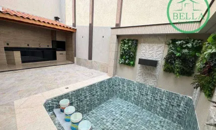 Exclusivo sobrado com acabamento de alto padrão, 3 suítes e lazer privativo