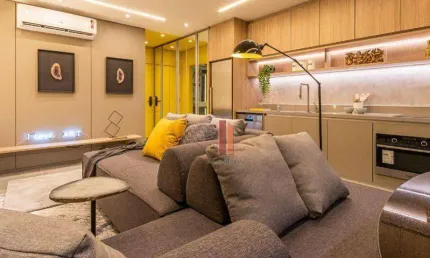 Studio com 1 dormitório à venda, 43 m² por r$ 915.189,85 - jardim anália franco - são paulo/sp