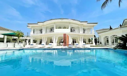 Sobrado com 6 dormitórios à venda, 1200 m² por r$ 12.000.000,00 - acapulco - guarujá/sp