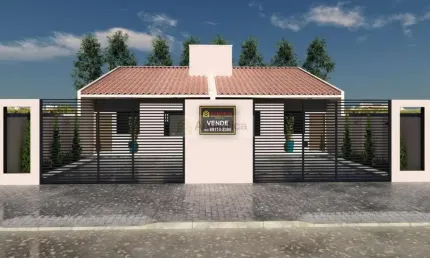 Casa para Venda em Cascavel, FLORAIS, 3 dormitórios, 1 banheiro, 2 vagas