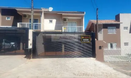 Sobrado para venda em cascavel, coqueiral, 3 dormitórios, 1 suíte, 3 banheiros, 2 vagas