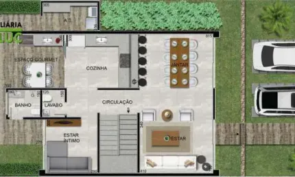Casa em condomínio fechado com 3 quartos à venda na Rua Jair Ferreira de Sá, --, Garças, Belo Horizonte por R$ 2.490.000