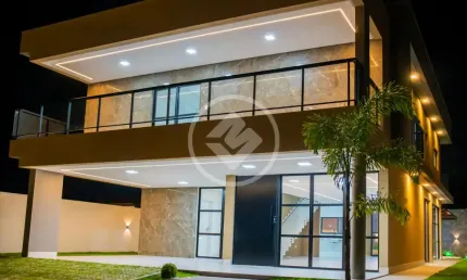 Casa alto padrão à venda em condomínio, sendo 5 suítes - 420m² - PB