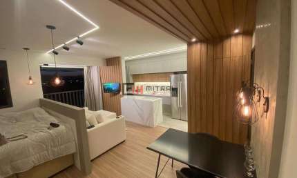 Apartamento à Venda, Ed. Freedom, 1 dorm. sala estendida, mobiliado, Gleba Palhano, Londrina, PR