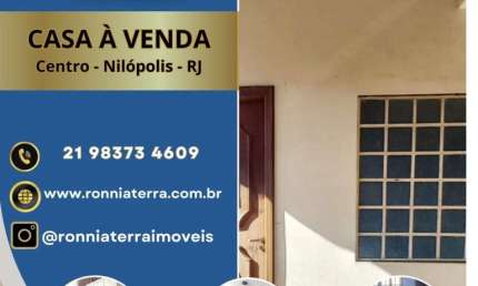 ÓTIMA OPORTUNIDADE CASA À VENDA CENTRO NILÓPOLIS-RJ