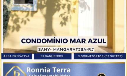 Casa em condomínio fechado com 3 quartos à venda na Avenida Vale Do Sahy, Sahy, Mangaratiba