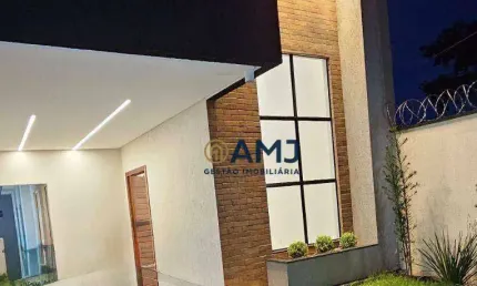 Linda casa com 3 dormitórios à venda, 125 m² por R$ 550.000 - Setor Colonial Sul - Aparecida de Goiânia/GO