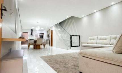Sobrado Moderno com 3 suites, são 223 m² bem distribuidos com acabamento dealto padrão,  por R$ 1.390.000 - Vila Curuçá - Santo André/SP