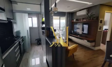 Condomínio Cidade Maia, Apartamento aconchegante, espaçoso, 68m2 de área útil, com uma linda vista e Varanda Gourmet Envidraçada com móveis planejados