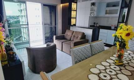PARADISE LAKE, Dom Pedro.  100% Mobiliado, 84m², 6° andar, 3 quartos/1 suite e 2 vagas