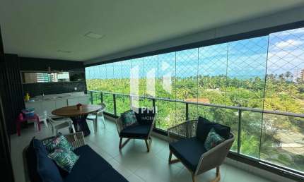 JARDIM DO MAR - Apartamento de 212 m² com 4 suítes, em andar alto e excelente ventilação, localizado no exclusivo Condomínio Jardim do Mar, na Reserva do Paiva.