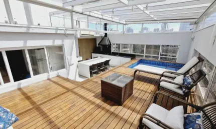 Cobertura para venda em vila andrade com 4 quartos, sendo 2 suítes, 244m²