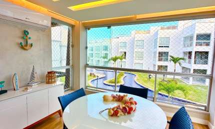 Cobertura Duplex mobiliada com 207m² - Praia de Tabatinga