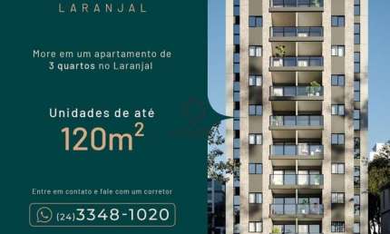 Apartamento com 3 quartos à venda no Laranjal, Volta Redonda , 120 m2 por R$ 864.000