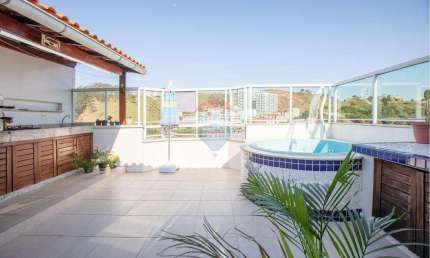 Cobertura Três Quartos à Venda em Bom Clima, Bandeirantes com Piscina e Churrasqueira Juiz de Fora-MG