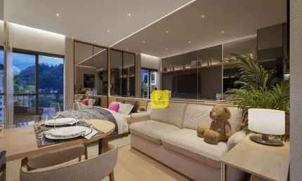 Studios premium, com varanda e lazer completo, a 100 metros do parque halfeld