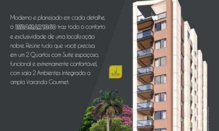 Apto garden com 2 quartos (suíte) e ampla área externa no Granbery