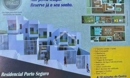 Casa Geminada à venda, 3 quartos, 1 suíte, 1 vaga, Residencial Porto Seguro - Caratinga /MG