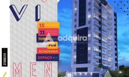 Apartamento à venda 1 Quarto, 1 Vaga, 100.51M², Centro, Ponta Grossa - PR