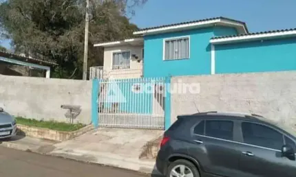 Casa de esquina à venda 3 quartos, 1 vaga, 400m², oficinas, ponta grossa - pr