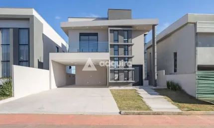 Casa em condominio à venda, jardim carvalho, ponta grossa, pr