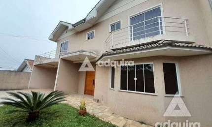 Casa à venda 4 Quartos, 2 Suites, 2 Vagas, 250M², Jardim Carvalho, Ponta Grossa - PR