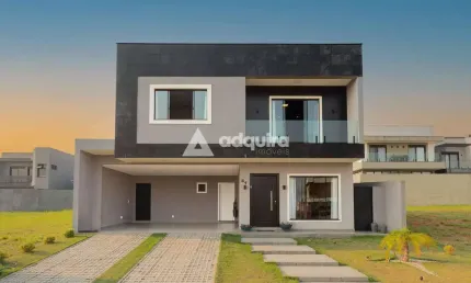 Casa à venda 4 Quartos sendo  3 Suites, 2 Vagas,  Terras Alphaville  Jardim Carvalho, Ponta Grossa