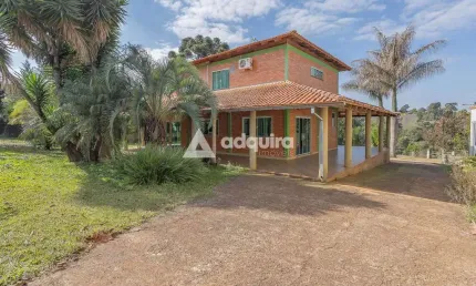 Chácara para venda  e locação 3 quartos, 2 suites, 10000m², cará-cará, ponta grossa - pr