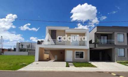 Ótimo Sobrado, Novo, em Condomínio Fechado, à venda, 200m², Cará-cará, Ponta Grossa, PR