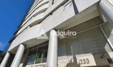 Excelente apartamento para locação no edifício victor hugo – centro de ponta grossa