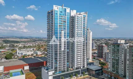 Apartamento semimobiliado à venda, com 4 suítes, andar alto, Oficinas, Ponta Grossa, PR