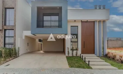 Casa Moderna  com 3 Suítes e Espaço Gourmet com Churrasqueira em condomínio à Venda, Cará-cará, Pon